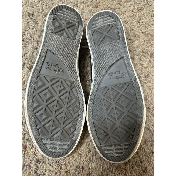 Converse One Star Black White Canvas Low Top Sneakers 10.5 Rubber Soles - Picture 6 of 9